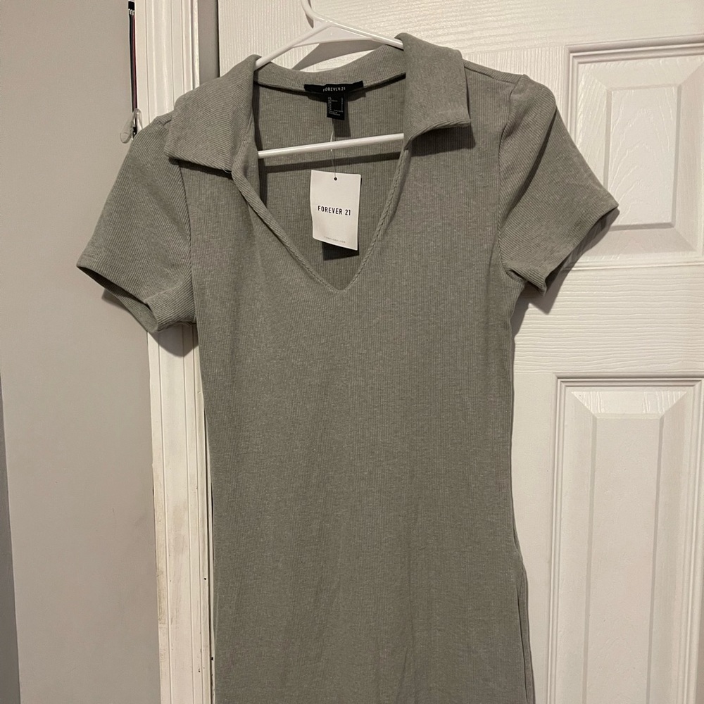 Forever21 bodycon collar dress